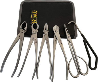 6-Piece Bonsai Tool Set,Concave Cutter,Knob Cutter,Jin Pliers,Wire Cutter,Bonsai