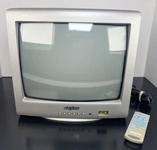 Sanyo 13" Retro Gaming CRT TV Television DS13204 With Remote And RCA Inputs