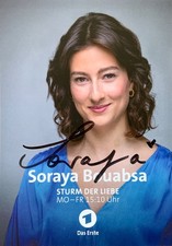 SORAYA BOUABSA handsign. Autogrammkarte STURM DER LIEBE Olivia ARD 2026