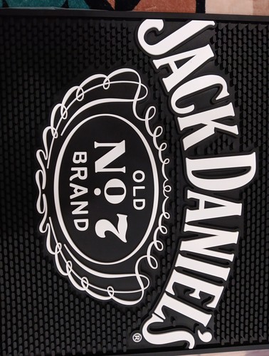Jack Daniel's Old No. 7 Bar Mat Runner Mat No Spill No Drip 17 X 17 In Whiskey - Picture 6 of 10
