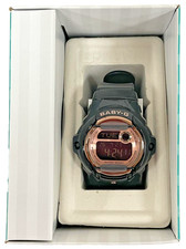Casio Baby-G Womens Digital Watch Black Rose Gold BG169G-1 200M Alarm