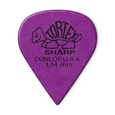 Used Dunlop Tortex Sharp 1.14mm Pick, 12-Pack