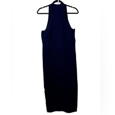 NWT 525 AMERICA Black Mockneck Sleeveless Sweater Dress - M