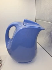 Vtg. Blue Pitcher with Lid The Hall Co. Made for Montgomery Ward USA
