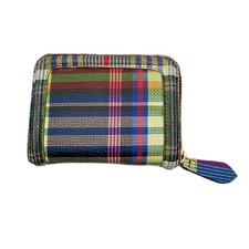 Dries Van Noten Mini Wallet Card Case Check Pattern Multicolor Used