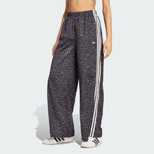 Adidas Originals Wide Leg Satin Track Pant Sweats superstar firebird Womens sz S