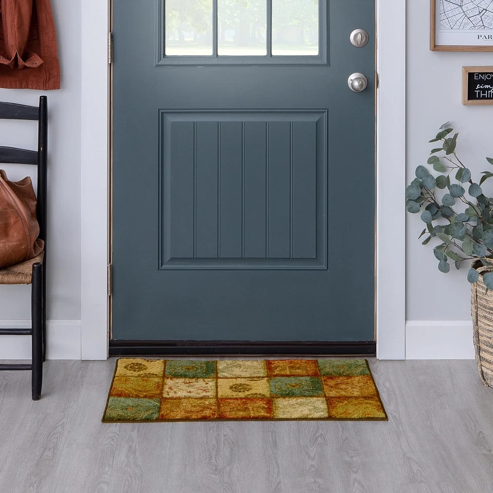 Free Flow Artifact Panel Patchwork Accent Area Rug, 1'8"x2'10", Multi - Image 3 of 4