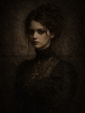 Tirage photo artistique – Portrait féminin style ancien – Impression – 15x20