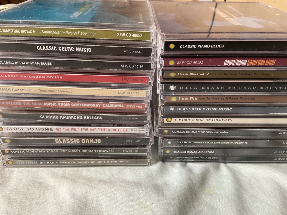 Smithsonian Folkways - 22x CD Collection - Job Lot - Blues - Banjo - Bluegrass Foto 2 de 4