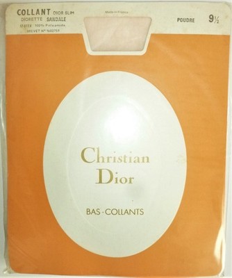 CHRISTIAN DIOR Strumpfhose Dior Slim Diorette Sandale Puder Größe 3 = 91/2 NEU BNWT