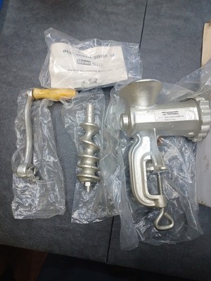 Vintage Harbor Freight Tools Meat Grinder Mincer #8 With Table Clamp New #46717