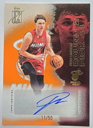 2025 Topps Signature Pelle Larsson Orange (RAW)