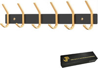 Kleiderhaken Wand, Garderobenhaken Schwarz Wandgarderobe Edelstahl Hakenleiste G
