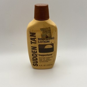 Vintage Coppertone Sudden Tan Bronzing Lotion ‘86 Movie Prop Nostalgic