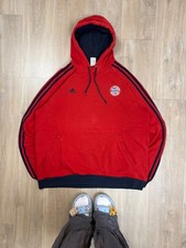 Adidas Bayern Munich 2007/2008 Hoodie Red Size XL