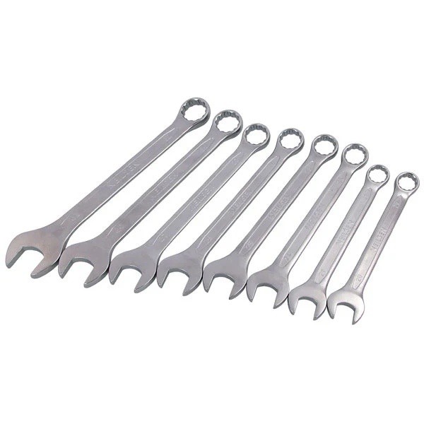 8pc Combination Spanner Set Wrench 20,21,24,25,26,27,30 & 32mm Metric
