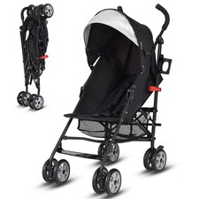 Folding Lightweight Baby Toddler Umbrella Travel Stroller with Basket
