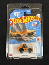 2024 HOT WHEELS CAR 1971 MAZDA RX-3 JDM ORANGE 156/250 J-IMPORTS W/ PROTECTOR