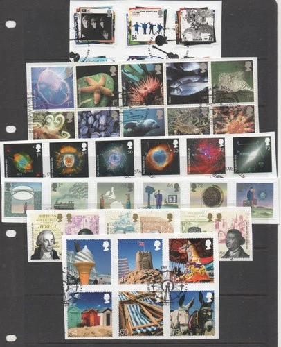GB 2007 Set Commemoratives yearset fine used on piece stamps