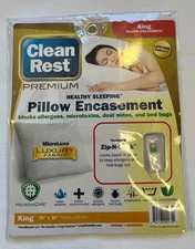 CleanRest PRO Pillow Encasement - Ultimate Defense Against Allergens - King
