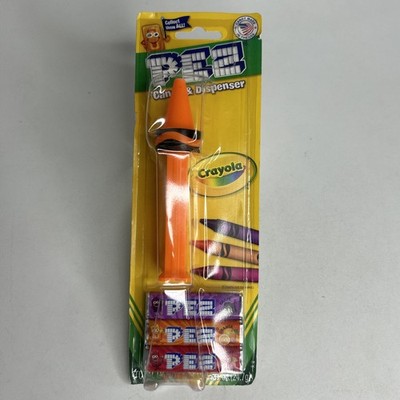 Crayola Pez Candy & Dispenser Outrageous Orange 2017 SEALED Package Damage