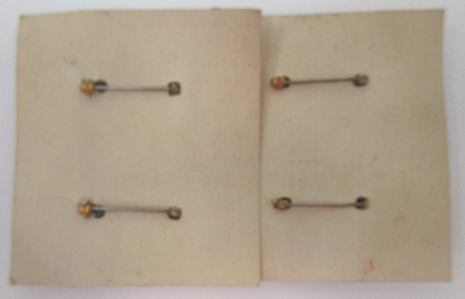 Prendedores de rango de hombro de hoja de roble mayor de la Segunda Guerra Mundial en papel original como nuevos raros nos Foto 3 de 4