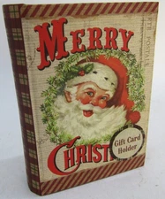 Vintage Punch Studio Tri-Coastal Design 4" X 3" "Merry Christmas" Santa Gift Car