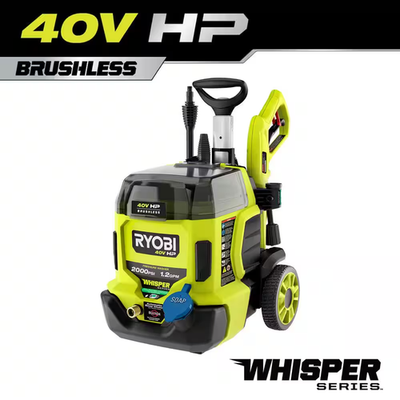 #ad 40V HP Brushless Whisper Series 2000 PSI 1.2 GPM Cold Water Electric Pressure Wa $434.91