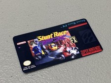 Stunt Race FX SNES Replacement Game Label