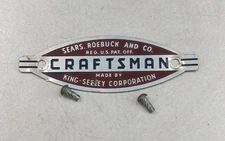 Craftsman King Seeley 103 113 8" Table Saw Power Tool Logo Badge Emblem Plate