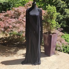          Gorgeous Frederick's of Hollywood Gown and Robe Sheer Panel Set         