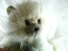 Vintage 1985 Dakin gray persian kitty cat plush 13" body 7" tail Blue eyes