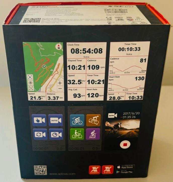 XPLOVA X5 Evo GPS Bike Computer with Camera BRAND NEW UNUSED Free Tracked Post - Image 3 of 4