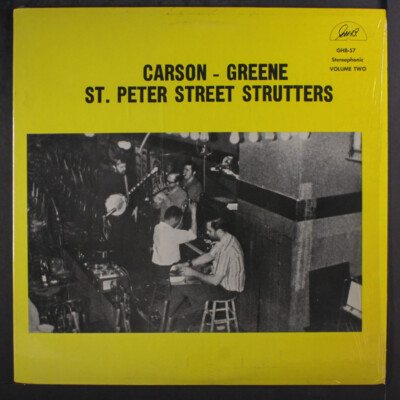 CARSON-GREENE ST. PETER STREET STRUTTERS: carson-greene st. peter street strutte