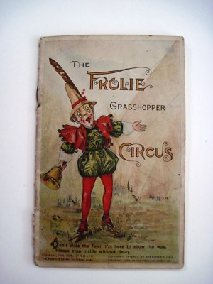 Fantastic & Amazing 1895 Ad Booklet for ''Quaker Oats'' w/ Grasshopper Circus   *