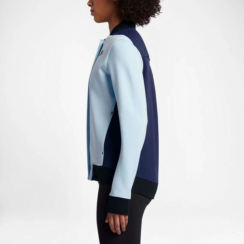 SACAI Nike giacca donna Tech 835544 411 cappotto maglione felpa con cappuccio tempo libero corsa sport L