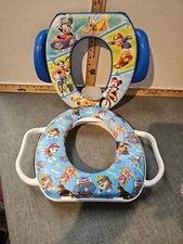 2 Toddler/Infant Potty - training Toilet Seats Paw Patrol & Mickey Mouse Disney