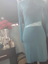 Teal Green Lace Dress