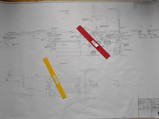 U-BOOT-KRIEG DOKUMENTE SCHNORCHEL-ANLAGE ZEICHNUNG 120x84 cm