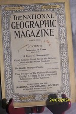  ANTIQUE NATIONAL GEOGRAPHIC March 1916 CANADA The Telephone LHASA THE STRANGEST