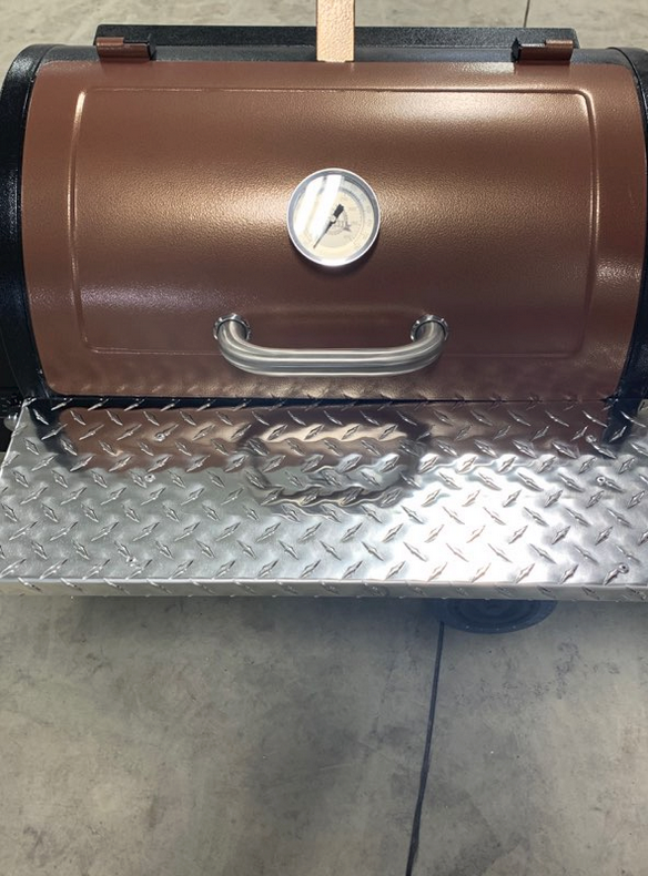 PBR Products Folding Shelf for Pit Boss 700FB1 Pellet Grill Silver