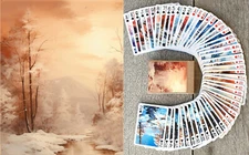 Playing Cards (Poker Deck 54 Cards) WINTER LANDSCAPES Vintage Snow & Ice 163