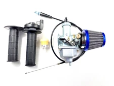 1986-2002 Honda XR200R  XR200 Carburetor & Throttle Handle Grip Bar & Air (8/7")