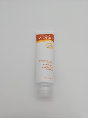 new Avon Foot Works tropical coconut foot lotion cream for feet - 3.4 oz