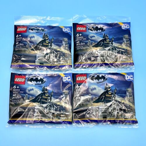LEGO DC Batman Returns 1992 Polybag *Lot of 4* Micheal Keaton Minifigure (30653) - Afbeelding 1 van 4
