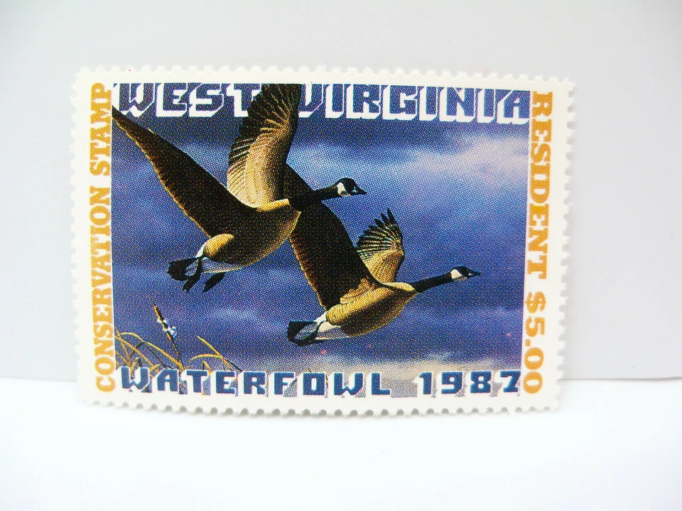 1987 First State West Virginia Waterfowl Signed Stamp Print by Daniel Smith  - Image 4 of 4