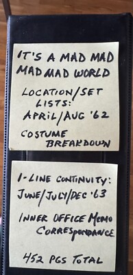 It s A Mad Mad Mad Mad World Repro Of 1-Line Continuities/Costume /More! 452 Pgs