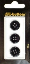Dill Buttons ~ (0346) - 5/8" - 3 ct