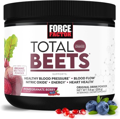 Superfood Drink Mix with Nitrates for Circulation, Energy, Endurance, 30 Serving