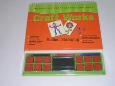 Vintage 1997 NOS Quarto Children's Craft works rubber stamping book